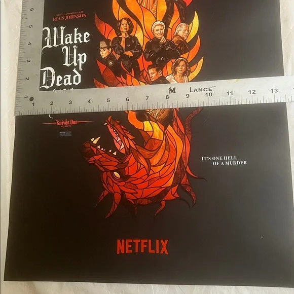 Wake Up Dead Man Limited Origin Movie Poster Knives Out Dragon 13 x 20 11/25 NEW - Picture 12 of 14